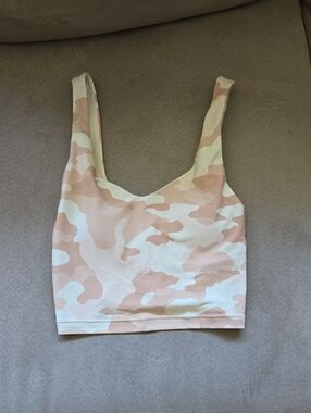 Offline By Aerie Cropped Cami Tank in Neutral Camo Size XS